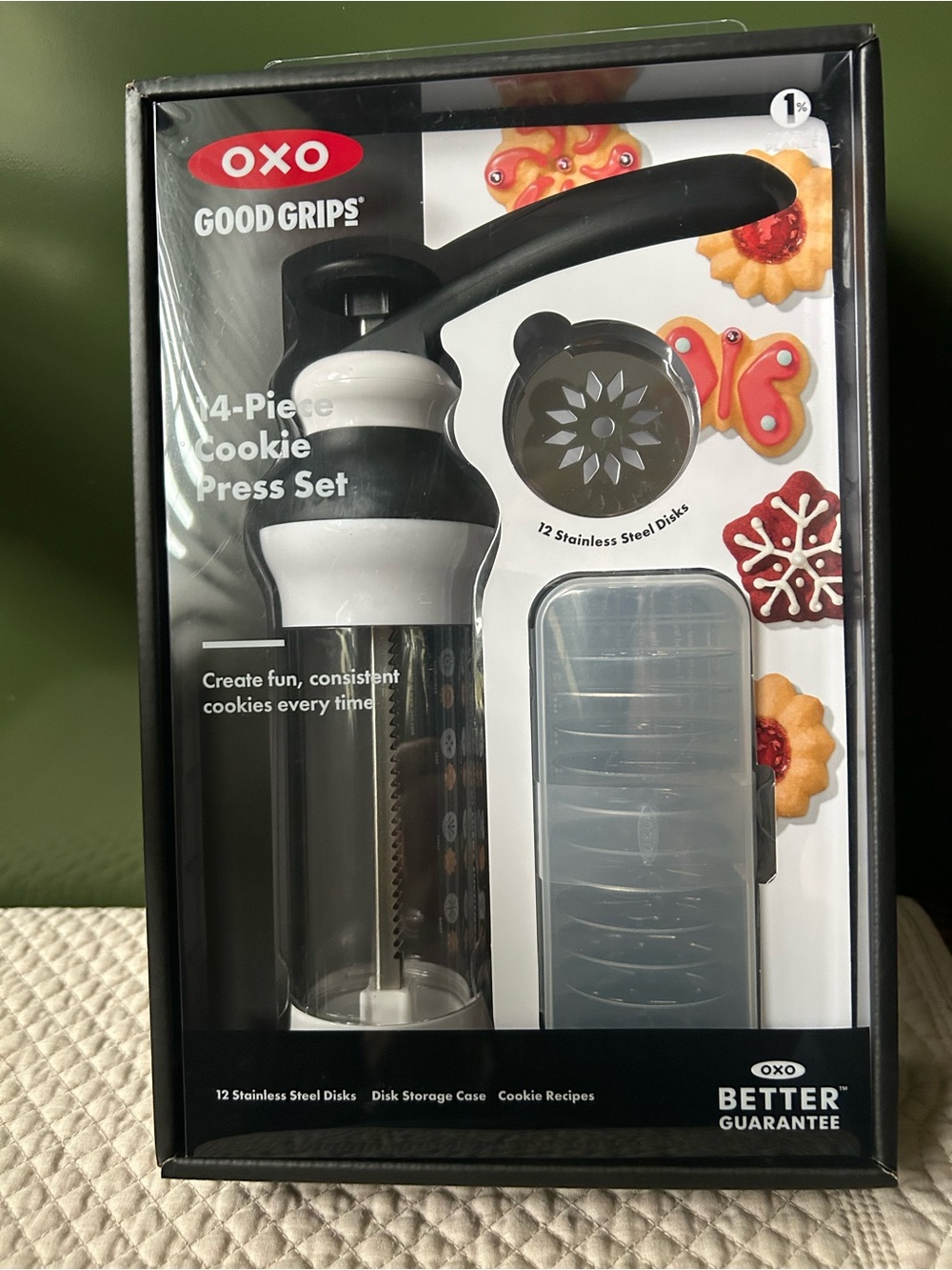 OXO 14-Piece Cookie Press Set - NWT